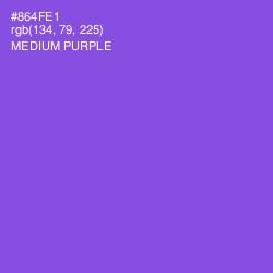 #864FE1 - Medium Purple Color Image