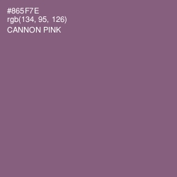 #865F7E - Cannon Pink Color Image
