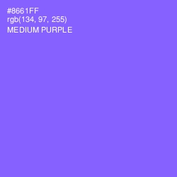 #8661FF - Medium Purple Color Image