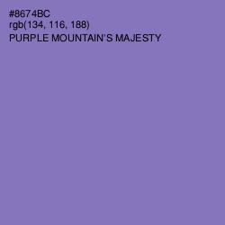 #8674BC - Purple Mountain's Majesty Color Image
