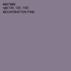 #867B8E - Mountbatten Pink Color Image