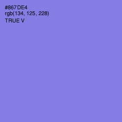 #867DE4 - True V Color Image