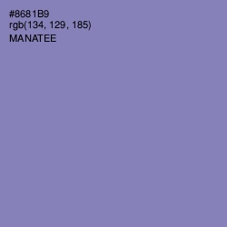 #8681B9 - Manatee Color Image