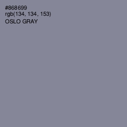 #868699 - Oslo Gray Color Image
