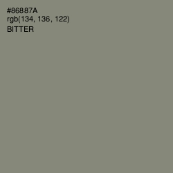 #86887A - Bitter Color Image