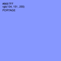 #8697FF - Portage Color Image