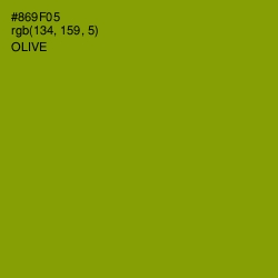 #869F05 - Olive Color Image