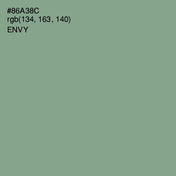 #86A38C - Envy Color Image