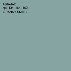 #86A4A2 - Granny Smith Color Image