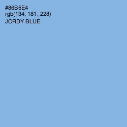#86B5E4 - Jordy Blue Color Image