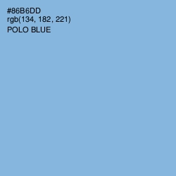 #86B6DD - Polo Blue Color Image