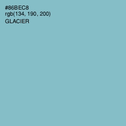 #86BEC8 - Glacier Color Image