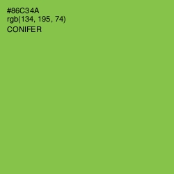#86C34A - Conifer Color Image