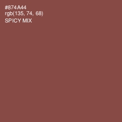 #874A44 - Spicy Mix Color Image