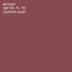 #874A4F - Copper Rust Color Image
