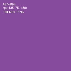 #874B9E - Trendy Pink Color Image
