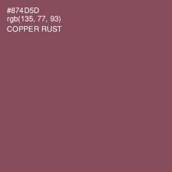 #874D5D - Copper Rust Color Image