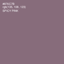 #876C7B - Spicy Pink Color Image