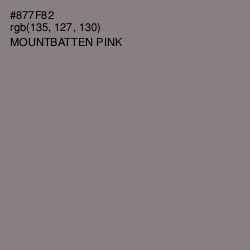 #877F82 - Mountbatten Pink Color Image