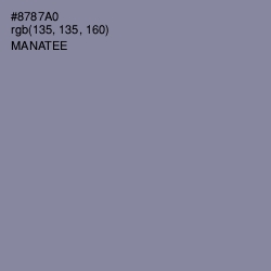 #8787A0 - Manatee Color Image