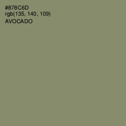 #878C6D - Avocado Color Image