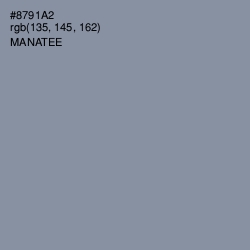 #8791A2 - Manatee Color Image