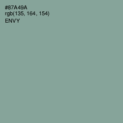 #87A49A - Envy Color Image