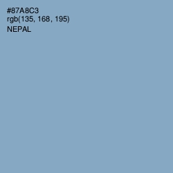 #87A8C3 - Nepal Color Image