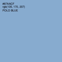 #87AACF - Polo Blue Color Image