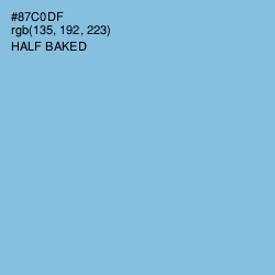 #87C0DF - Half Baked Color Image