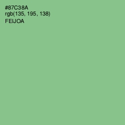#87C38A - Feijoa Color Image