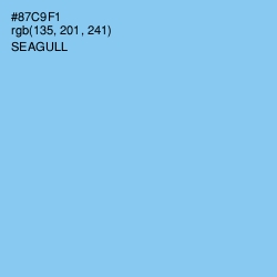#87C9F1 - Seagull Color Image
