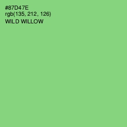 #87D47E - Wild Willow Color Image