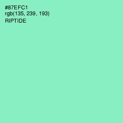 #87EFC1 - Riptide Color Image