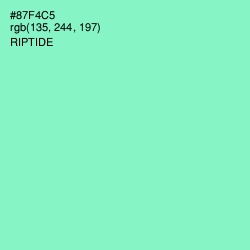 #87F4C5 - Riptide Color Image