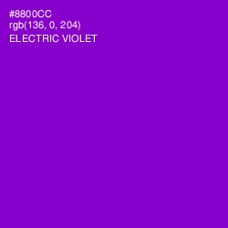 #8800CC - Electric Violet Color Image
