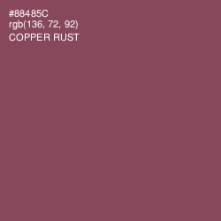 #88485C - Copper Rust Color Image