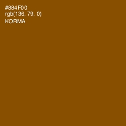 #884F00 - Korma Color Image