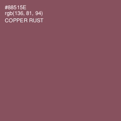#88515E - Copper Rust Color Image