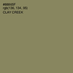 #88865F - Clay Creek Color Image