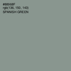#88968F - Spanish Green Color Image