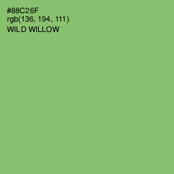 #88C26F - Wild Willow Color Image