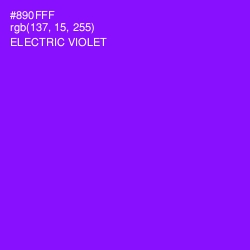 #890FFF - Electric Violet Color Image