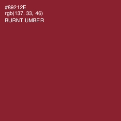 #89212E - Burnt Umber Color Image