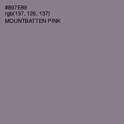 #897E89 - Mountbatten Pink Color Image