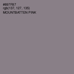 #897F87 - Mountbatten Pink Color Image