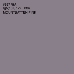 #897F8A - Mountbatten Pink Color Image