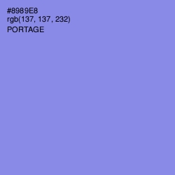 #8989E8 - Portage Color Image