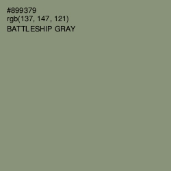 #899379 - Battleship Gray Color Image