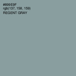 #899E9F - Regent Gray Color Image